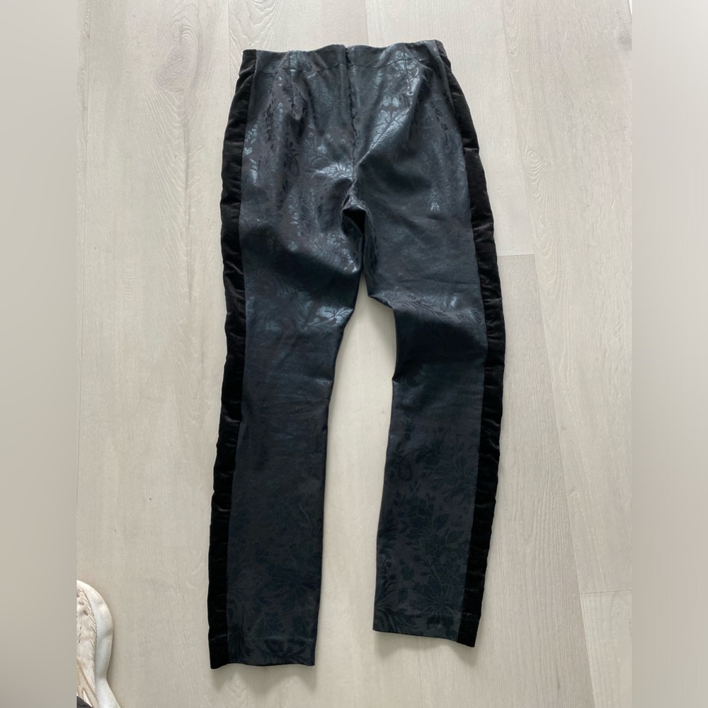 Anthropologie Size 2 Skinny Black tuxedo pants